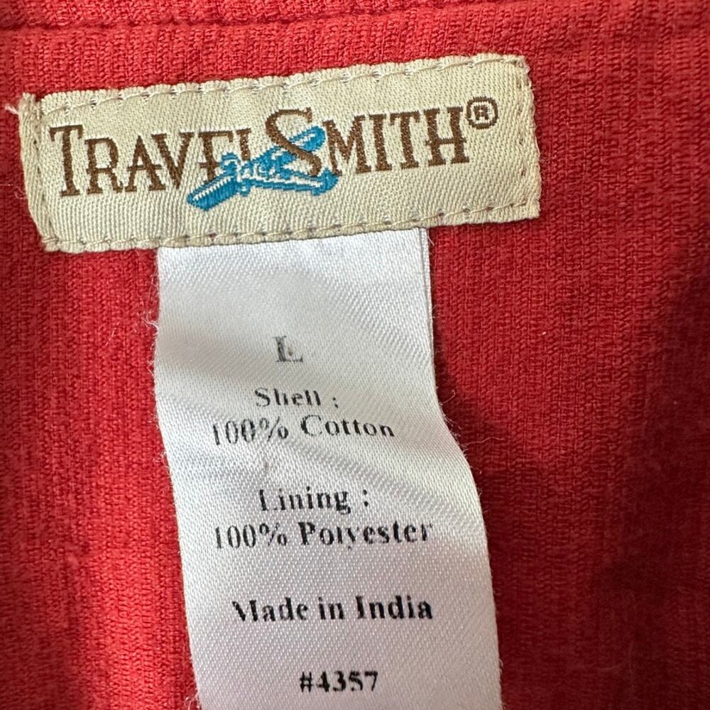 Travel Smith Vintage Jacket Womens Large BOHO Woven 90s Patchwork Rug Colorblock - Picture 6 of 11